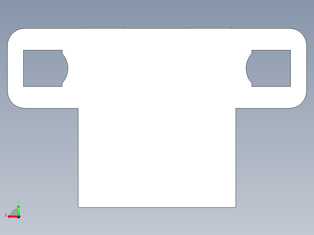 槽型光电传感器LU-L65_3D后视图