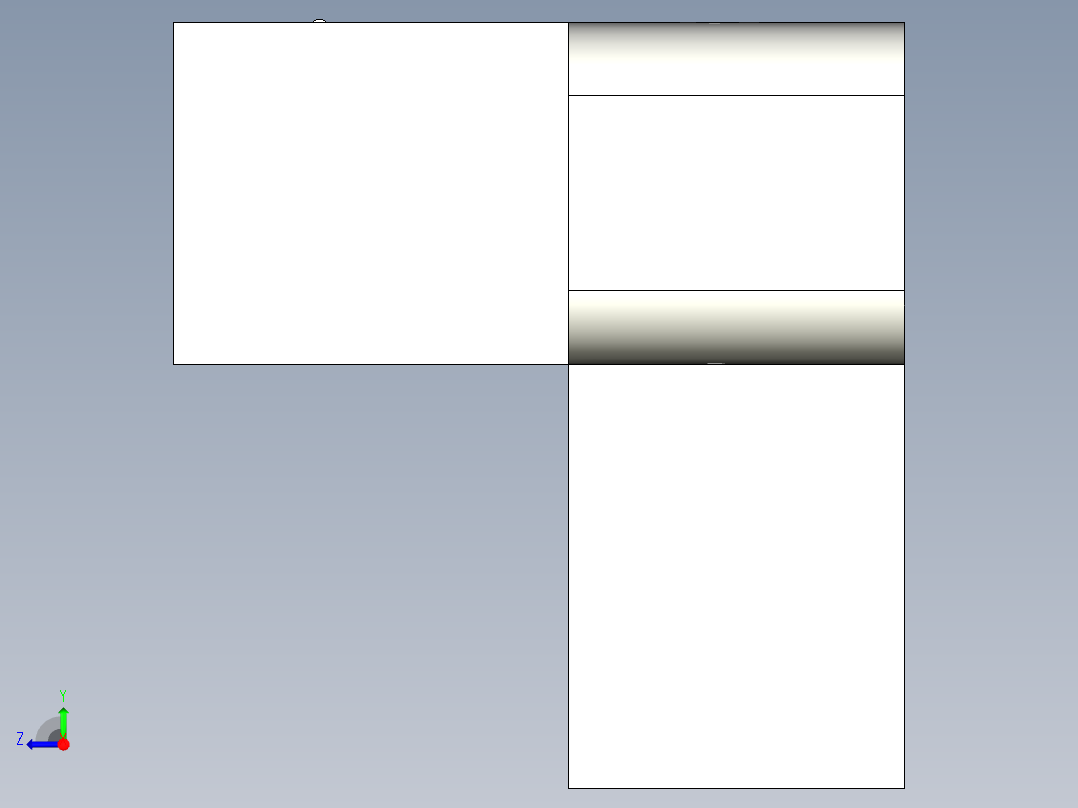 槽型光电传感器LU-L65_3D右视图