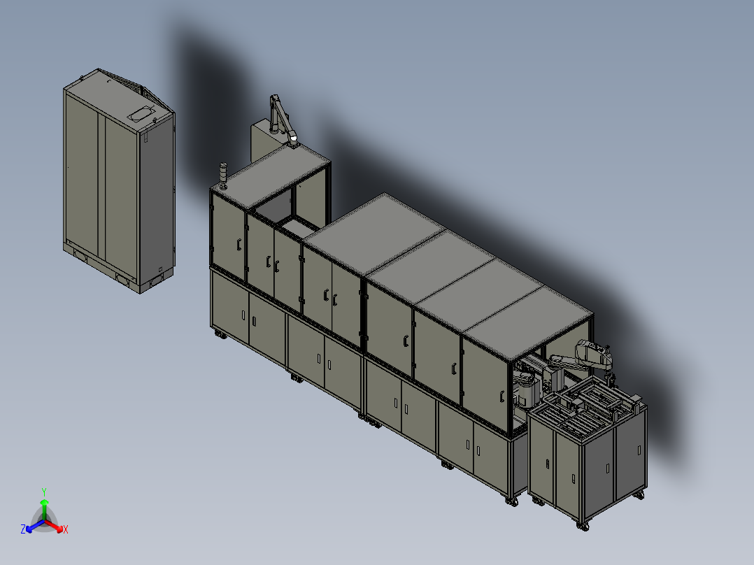 注塑件水口冲切码盘设备_step