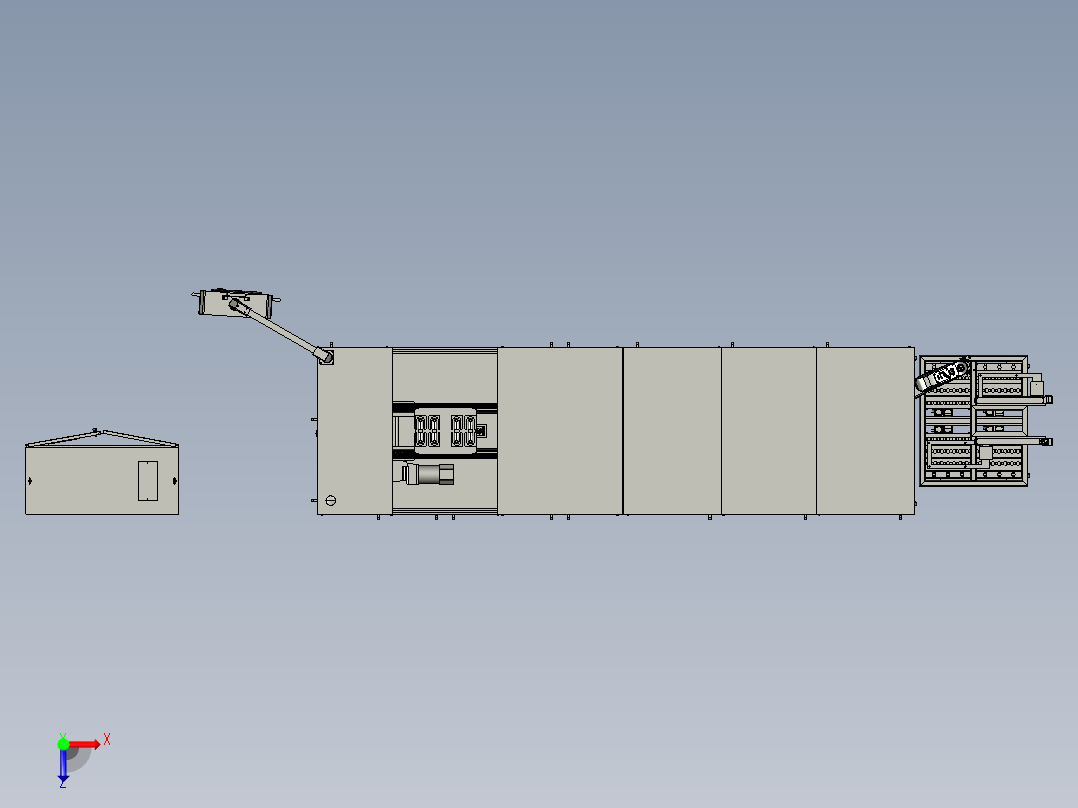 注塑件水口冲切码盘设备_step俯视图