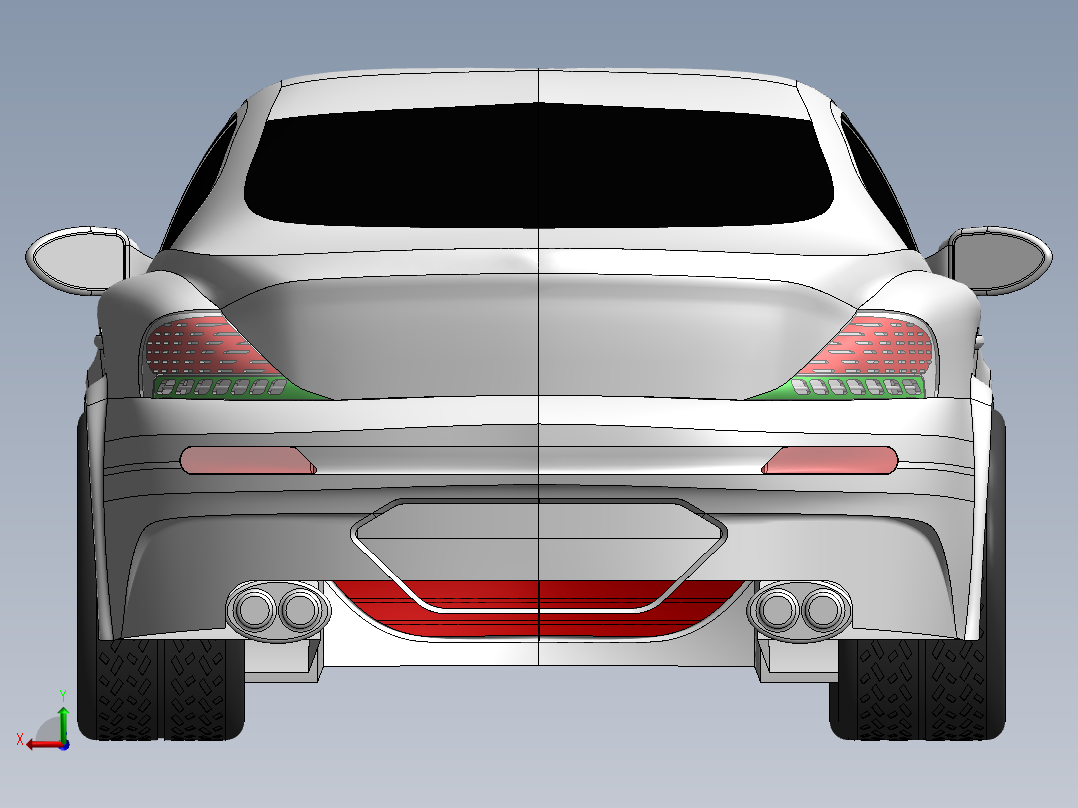 1.宝马M6后视图