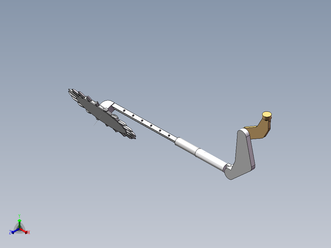 机械蝎子右臂3d模型正等轴测图