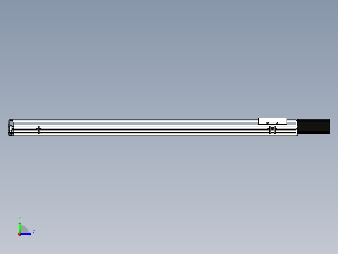Toyo东佑达直线模组-ETH17-1300-BC-M75B-915左视图