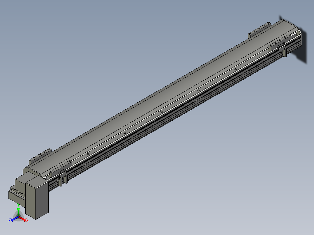直线模组WG-LHB12-S1150-RD设计图纸