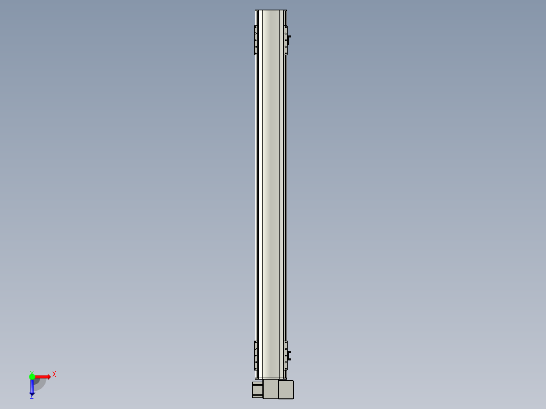 直线模组WG-LHB12-S1150-RD设计图纸俯视图
