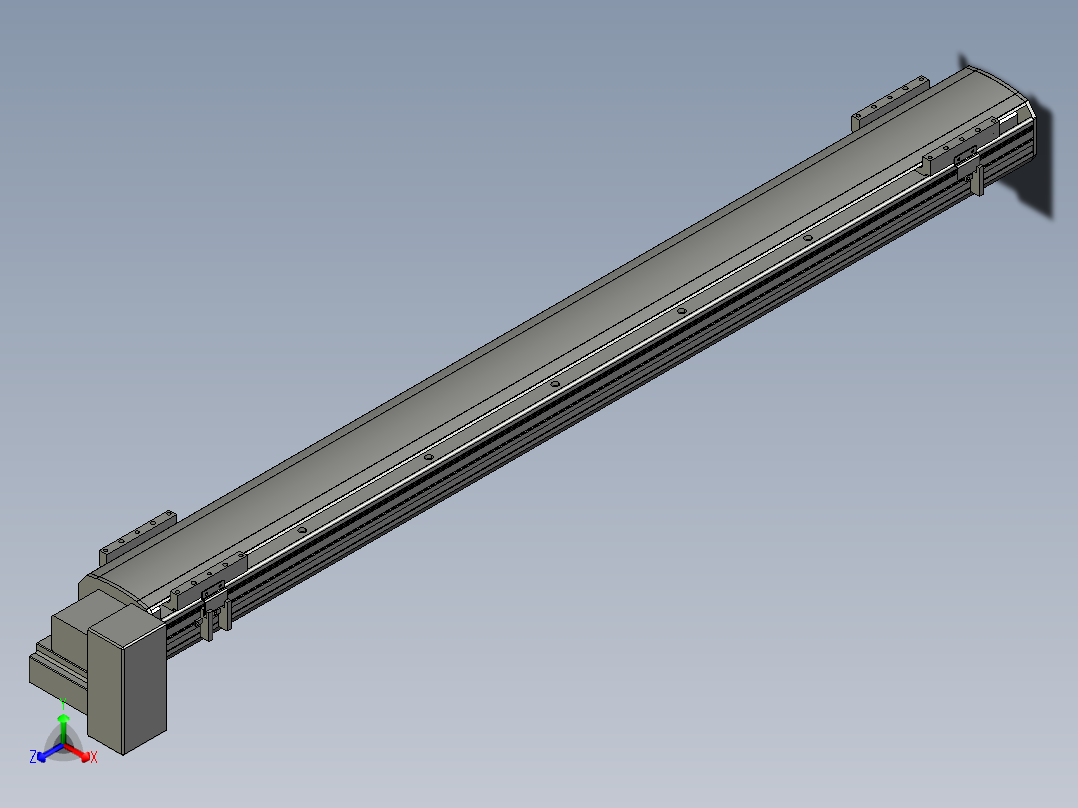 直线模组WG-LHB12-S1150-RD设计图纸正等轴测图