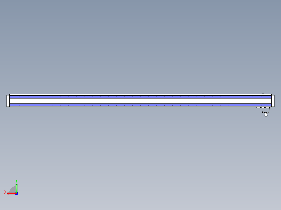 威洛博VL系列直线电机模组-VL14S2-S3050后视图