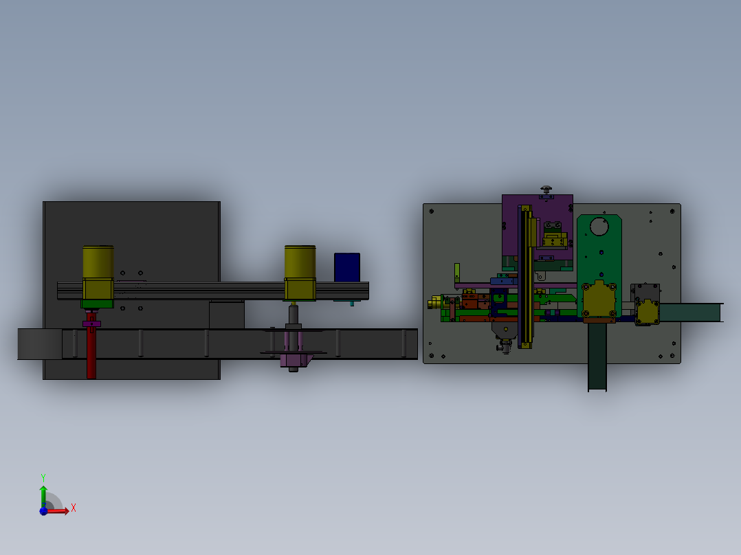 连接器铁壳捺印裁切机前视图