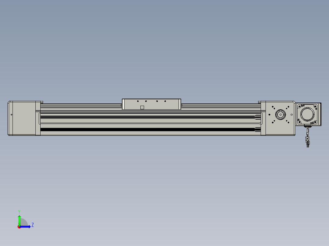 威洛博直线电机模组EB20-L224-S600-BL-ZP75-MS3-5K左视图