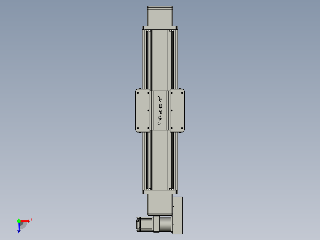 威洛博直线电机模组EB20-L224-S600-BL-ZP75-MS3-5K俯视图