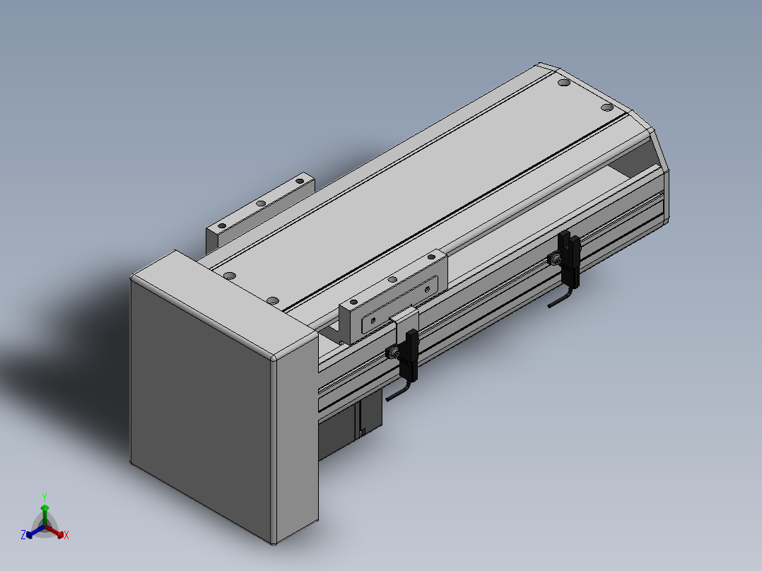 精密模组MY130-T10-150L-BM-P20B-C4-C正等轴测图