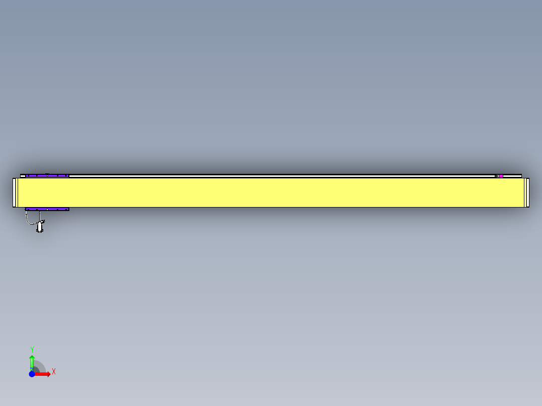 威洛博VL系列直线电机模组-VL14S3-S2150前视图