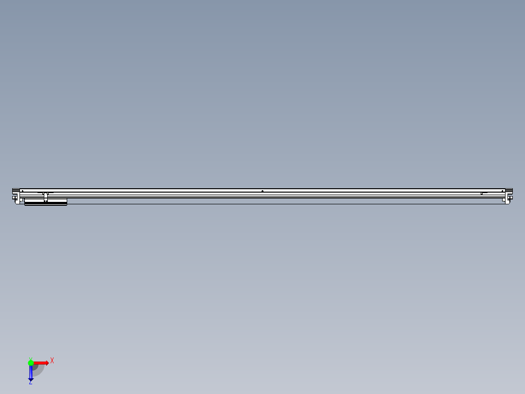 威洛博VL系列直线电机模组-VL14S3-S2150俯视图