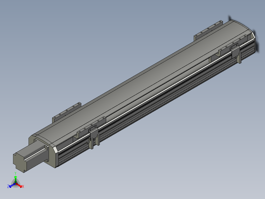 直线模组WG-LHA12-S600-M设计图纸正等轴测图