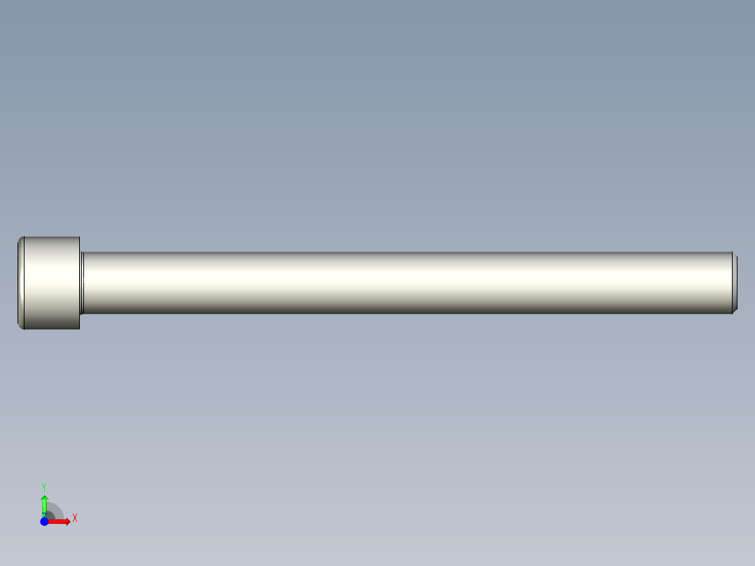 螺钉-DIN_912-M16x170.stp前视图