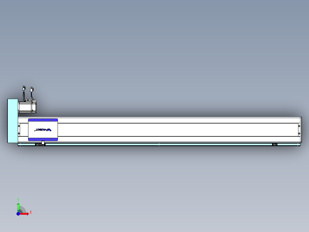 威洛博VC丝杆传动-无尘环境VC14-Lxx-C-S1250-BR-ZP40-C3前视图