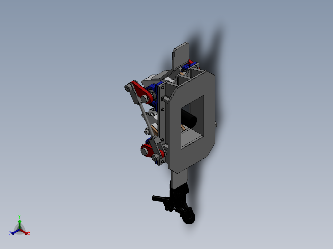 压力管重力管夹3D模型图纸 Solidworks设计正等轴测图