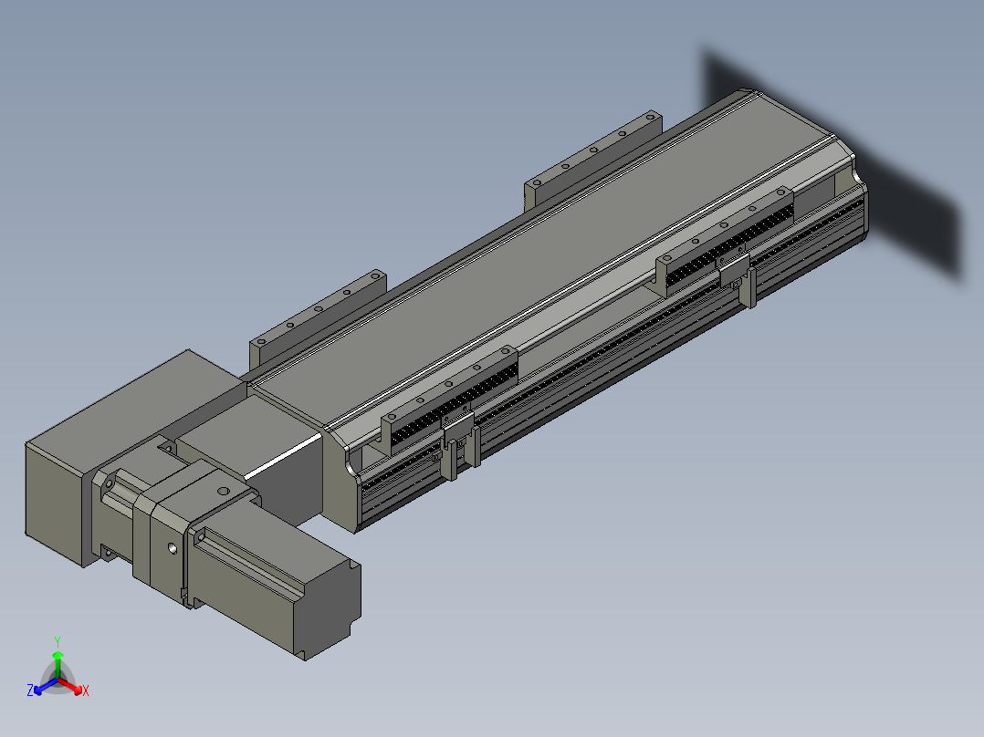 直线模组LHB17-L40-S300-BL设计图纸正等轴测图