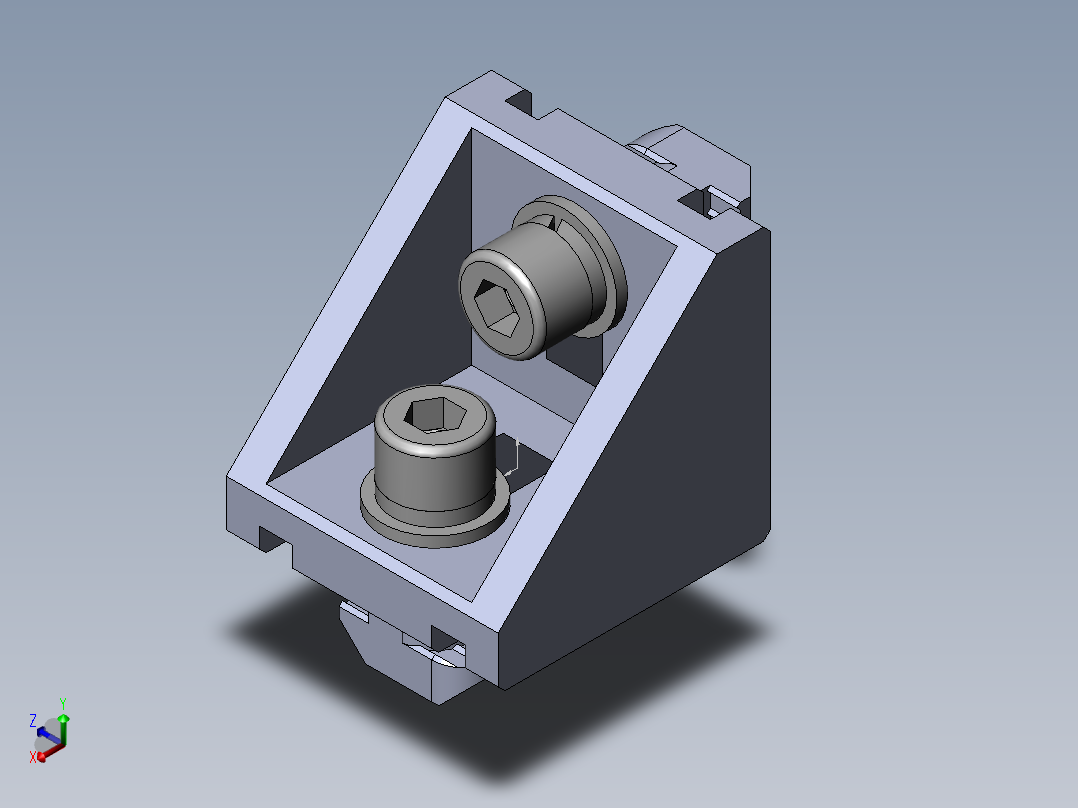 铝型材及其附件3.21.45.4545.STJ正等轴测图