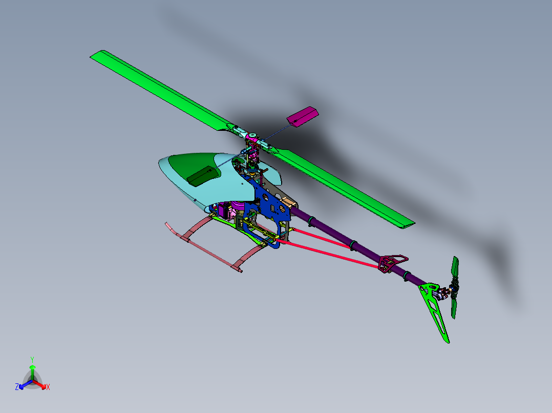 迷你直升遥控飞机航模