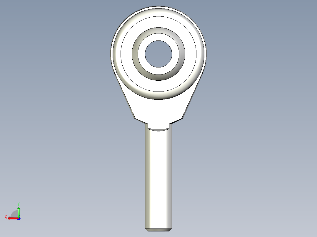 端桿軸承YHP.YHPL,YHN.YHNL,YHM.YHML-3D多系列多零件图纸模型后视图