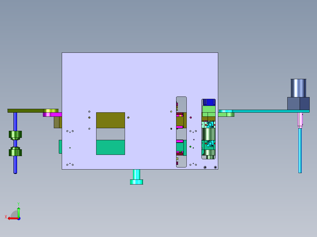 半自动载带封装设备后视图