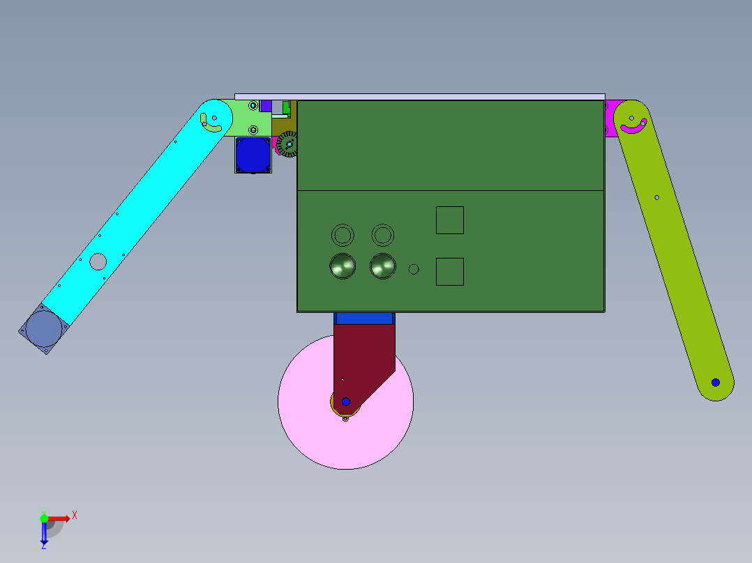 半自动载带封装设备俯视图