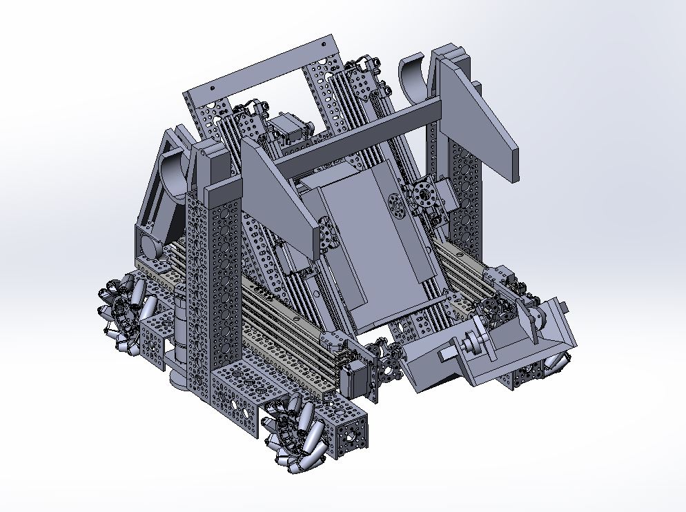 FTC拾取和放置机器人比赛小车Solidworks设计 附STEP格式