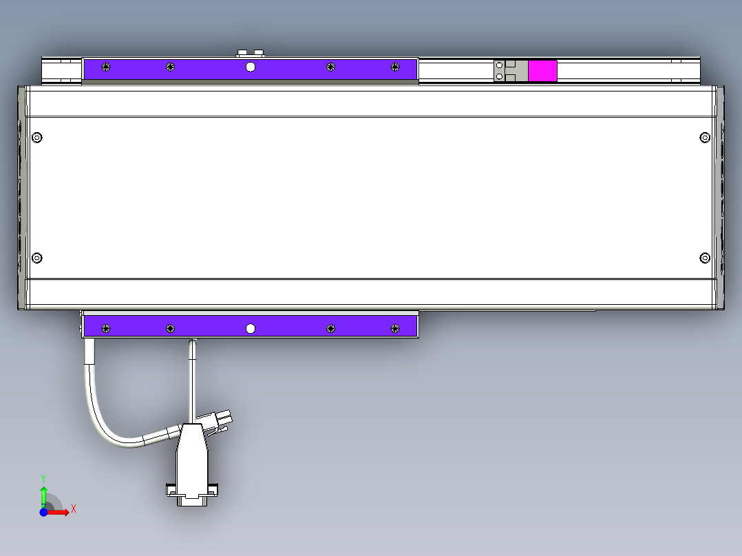 威洛博VL系列直线电机模组-VL14S3-S150前视图
