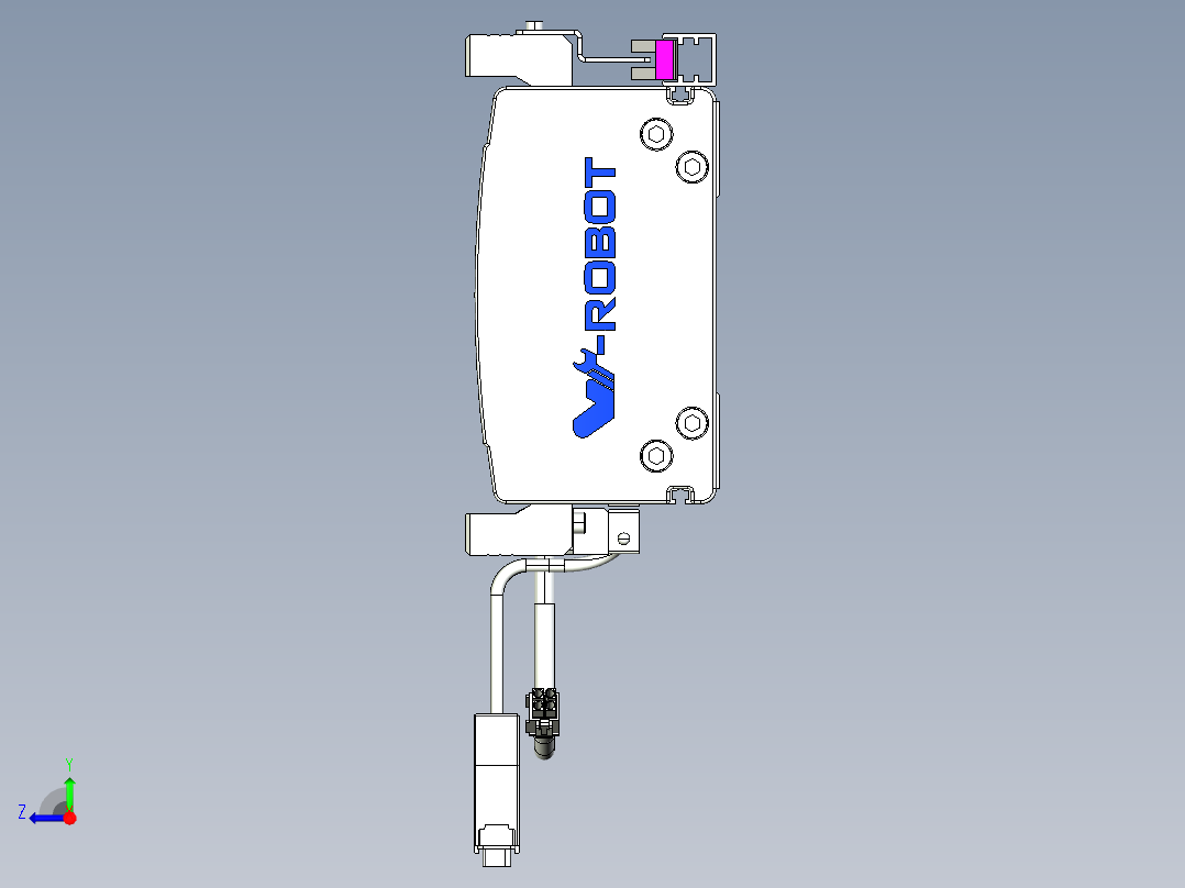 威洛博VL系列直线电机模组-VL14S3-S150右视图