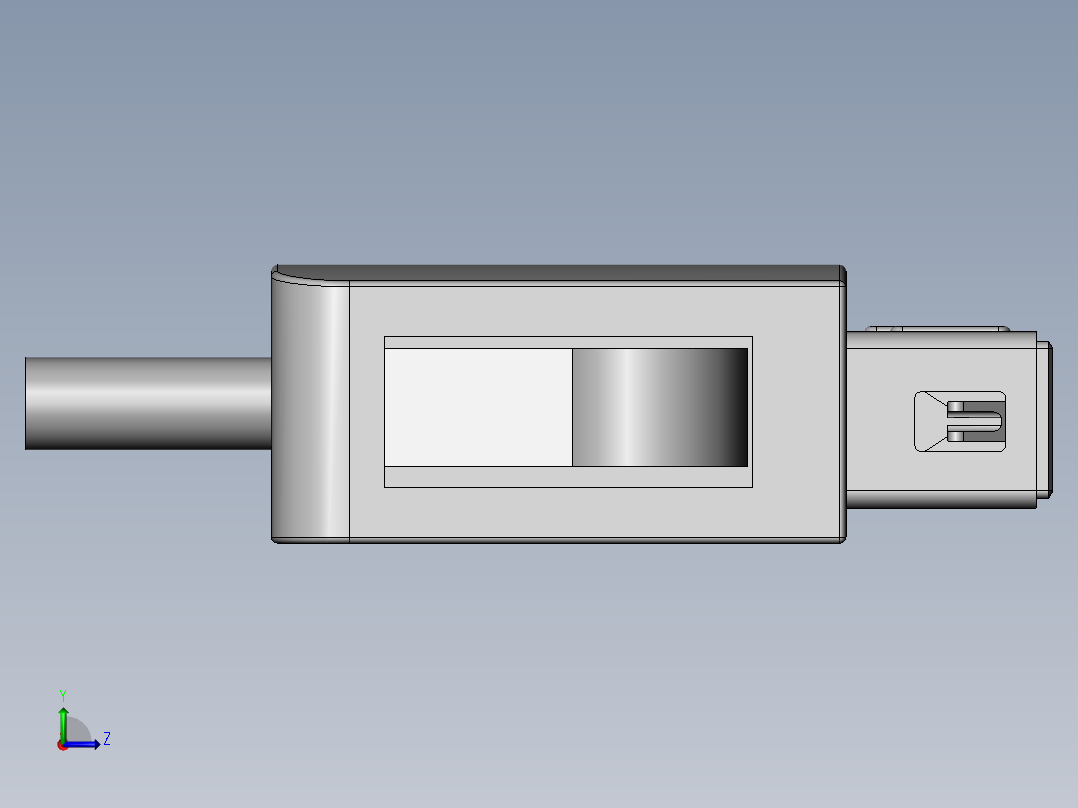 Wii Nunchuk插头左视图