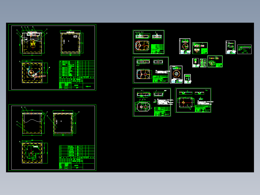 电动弯管机全套图纸