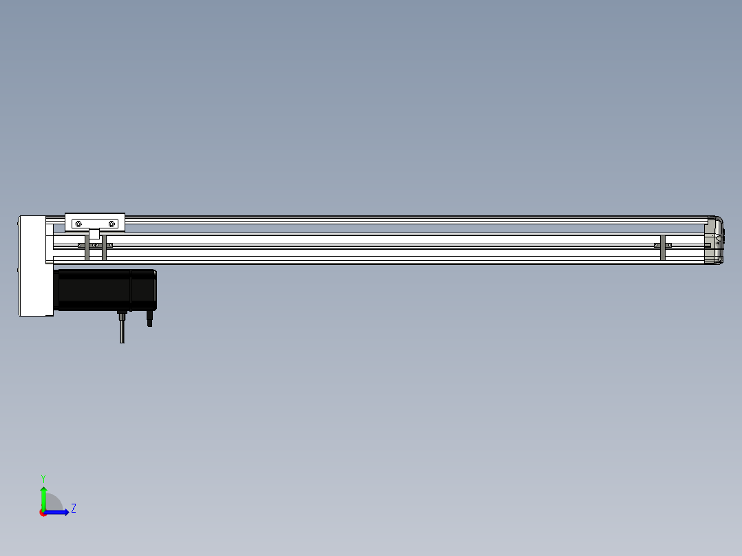 Toyo东佑达直线模组-ETH13-850-BM-400W+煞車左视图