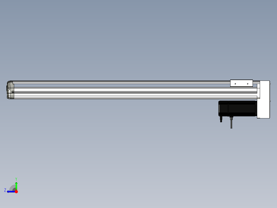 Toyo东佑达直线模组-ETH13-850-BM-400W+煞車右视图