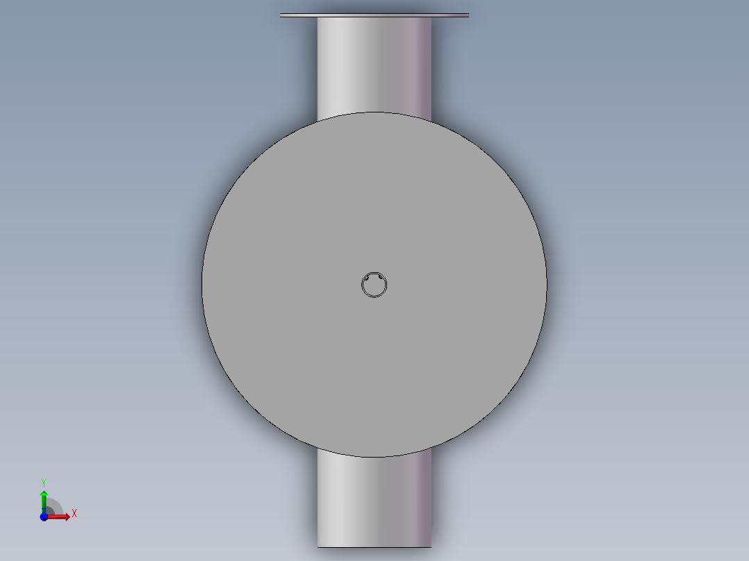 立式冷凝器组件前视图