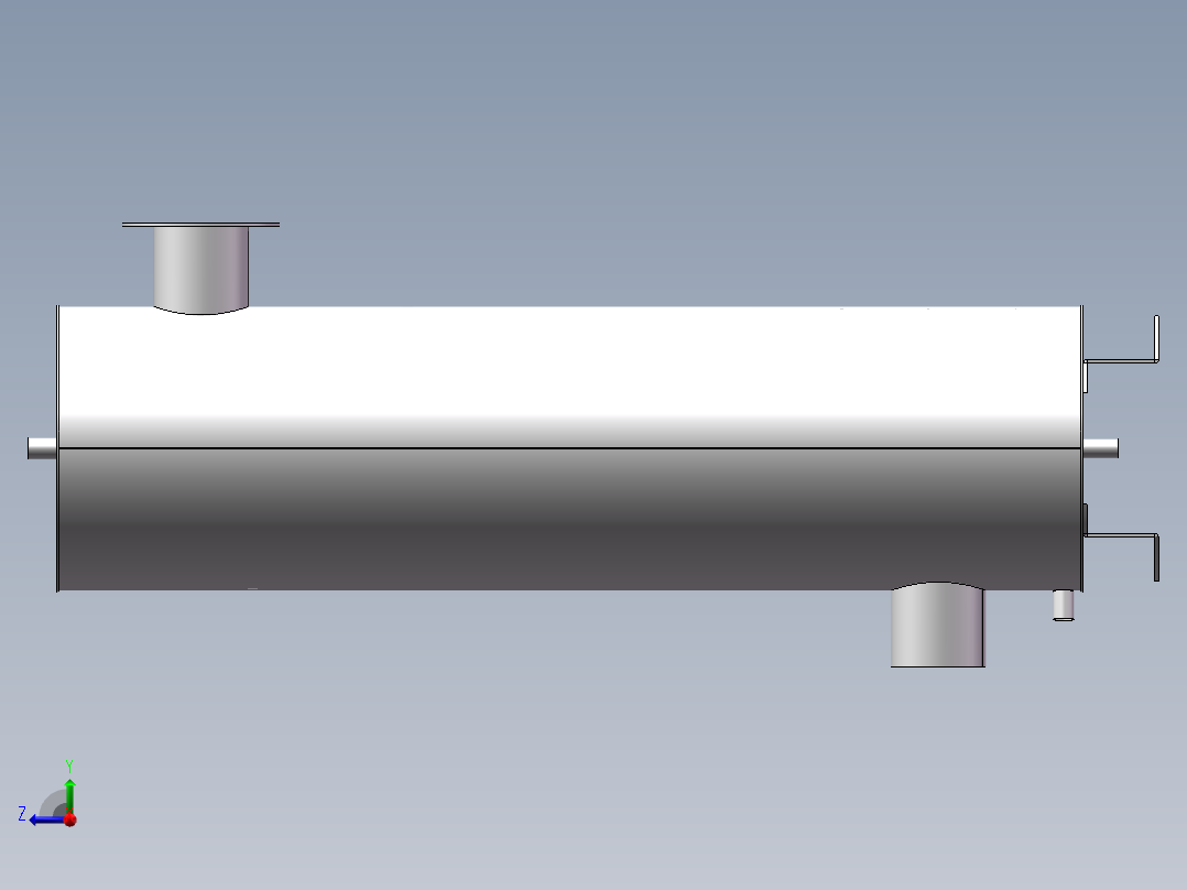 立式冷凝器组件右视图