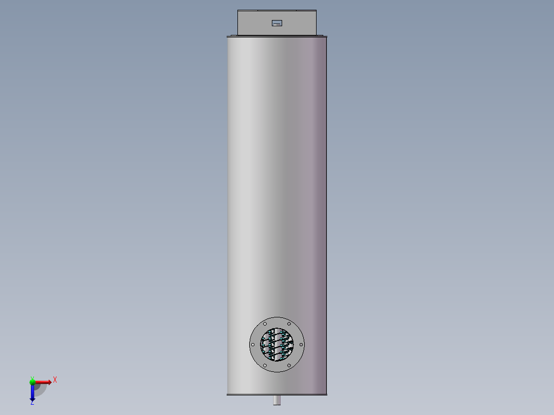 立式冷凝器组件俯视图