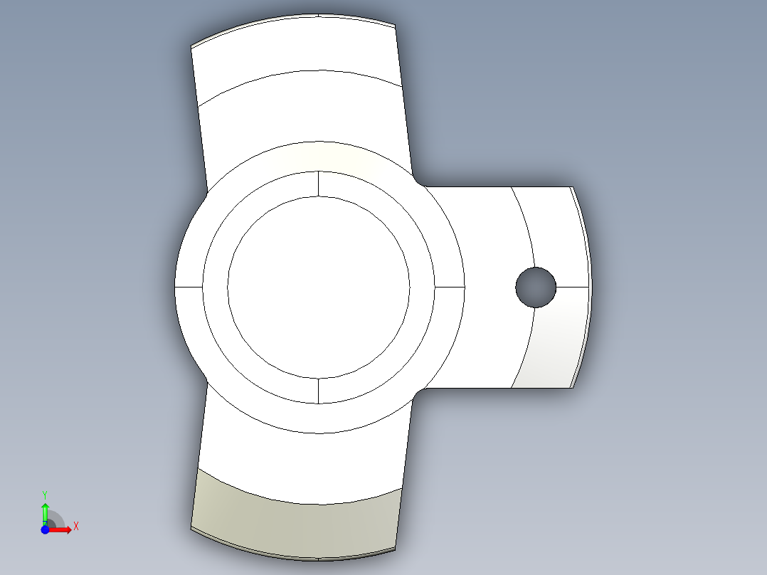 定位扣件2236-3D多系列多零件图纸模型前视图