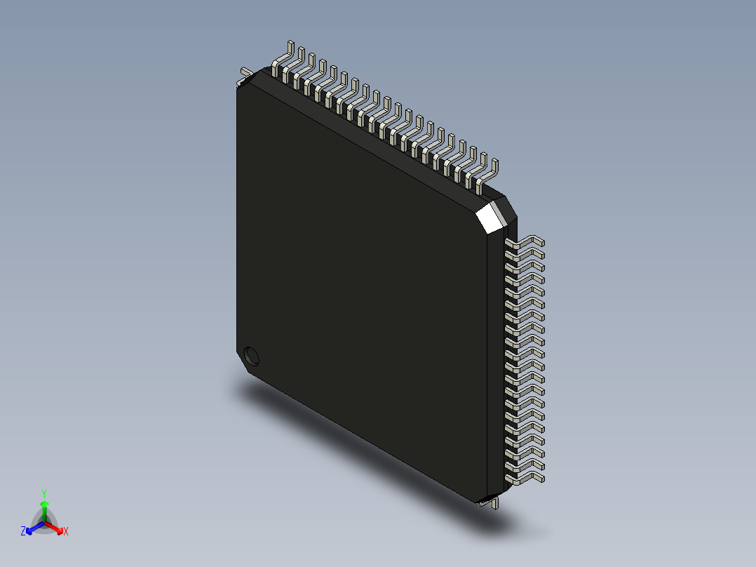 元器件3D封装LQFP80_FPT-80P-M0583