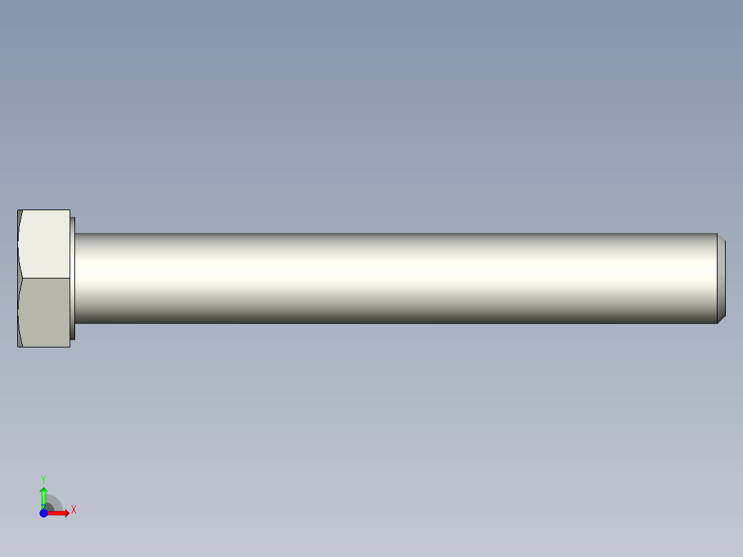 螺钉-DIN_931-M14x2x100_21.stp前视图