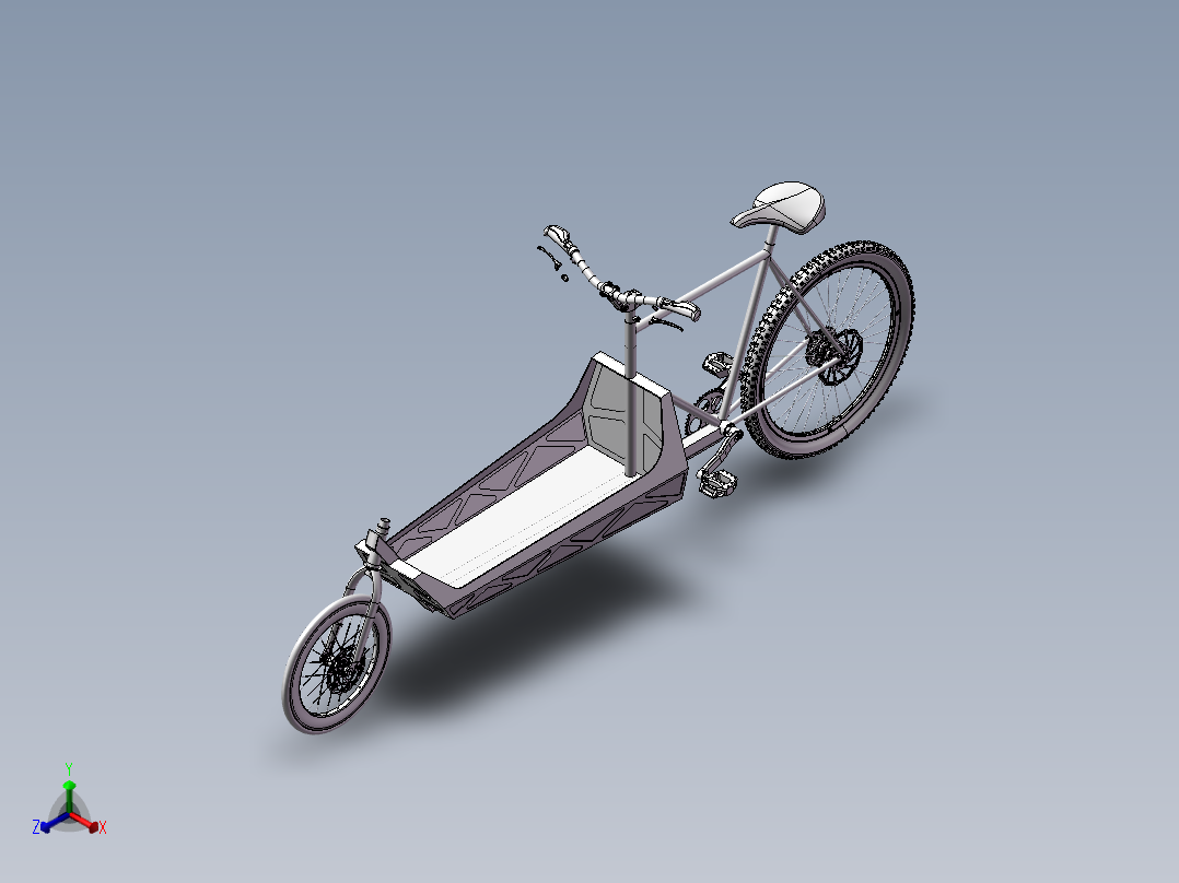 95---货运自行车设计模型 sw2010三维图纸模型设计图纸