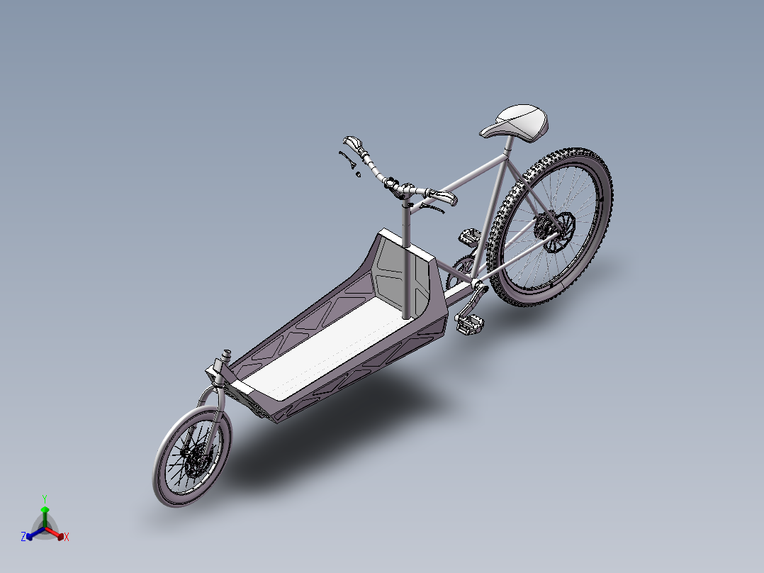 95---货运自行车设计模型 sw2010三维图纸模型设计图纸正等轴测图