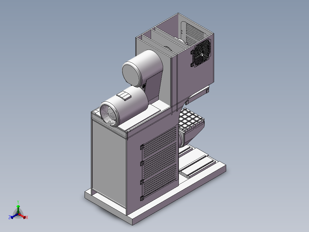 筒形件卷边接合偏心冲床正等轴测图