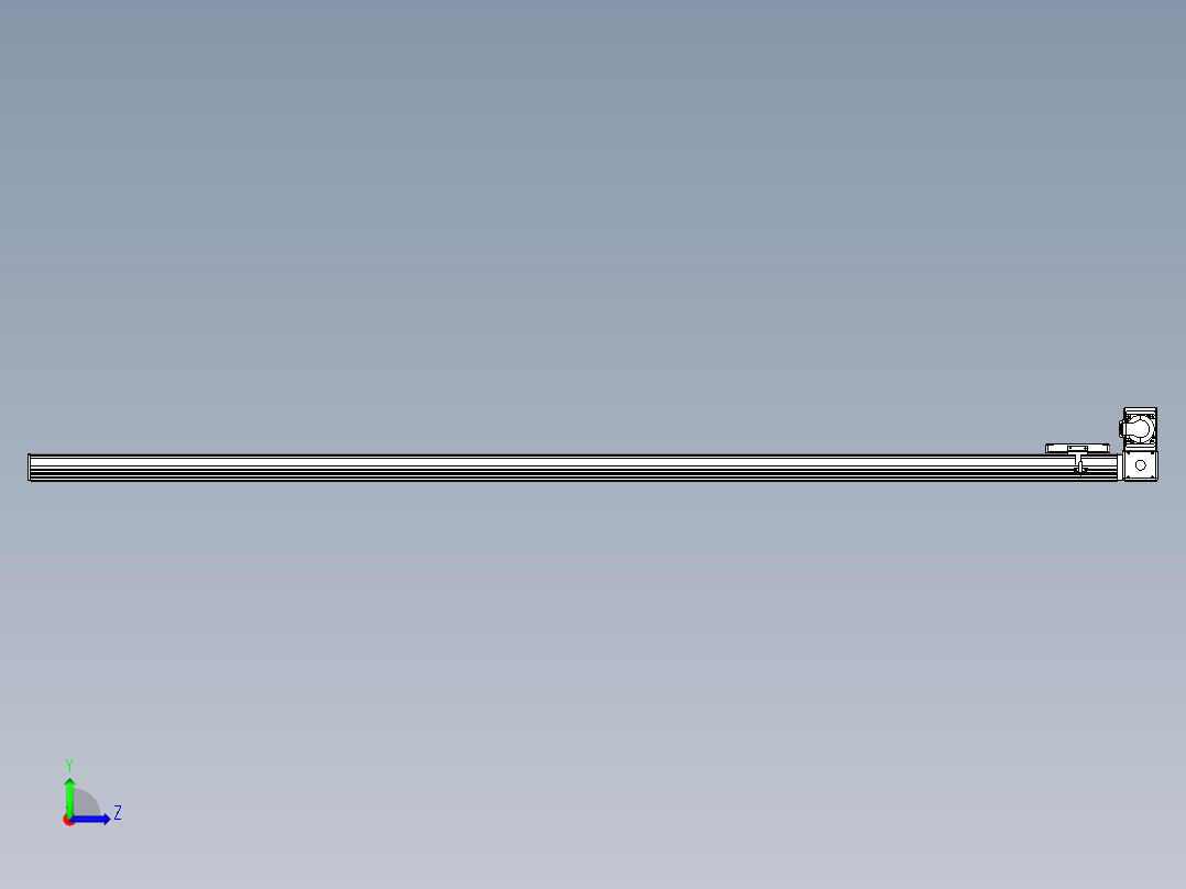 同步带全封闭直线模组TPA-HCB-105D-90-L2000-RU-C-P20-N3左视图