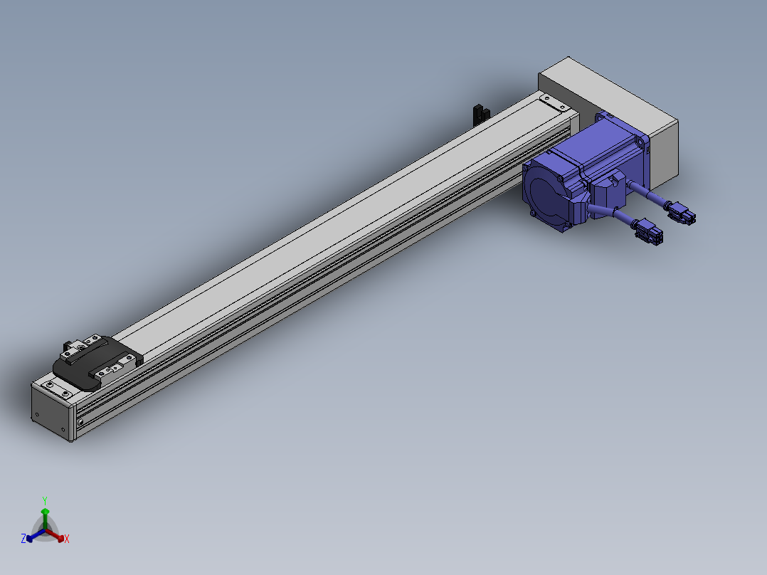 精密模组MY50-T10-500-BR-P20B-C4-C正等轴测图