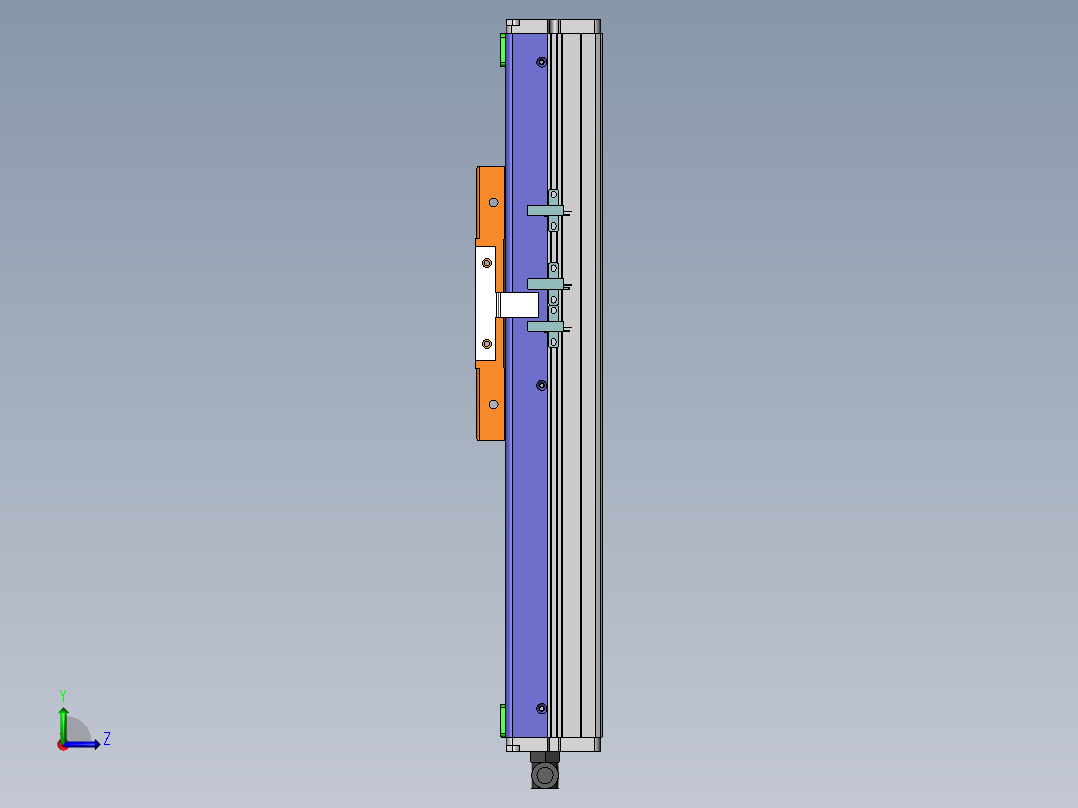 MCH丝杆全封闭MCH10-M-100W左视图