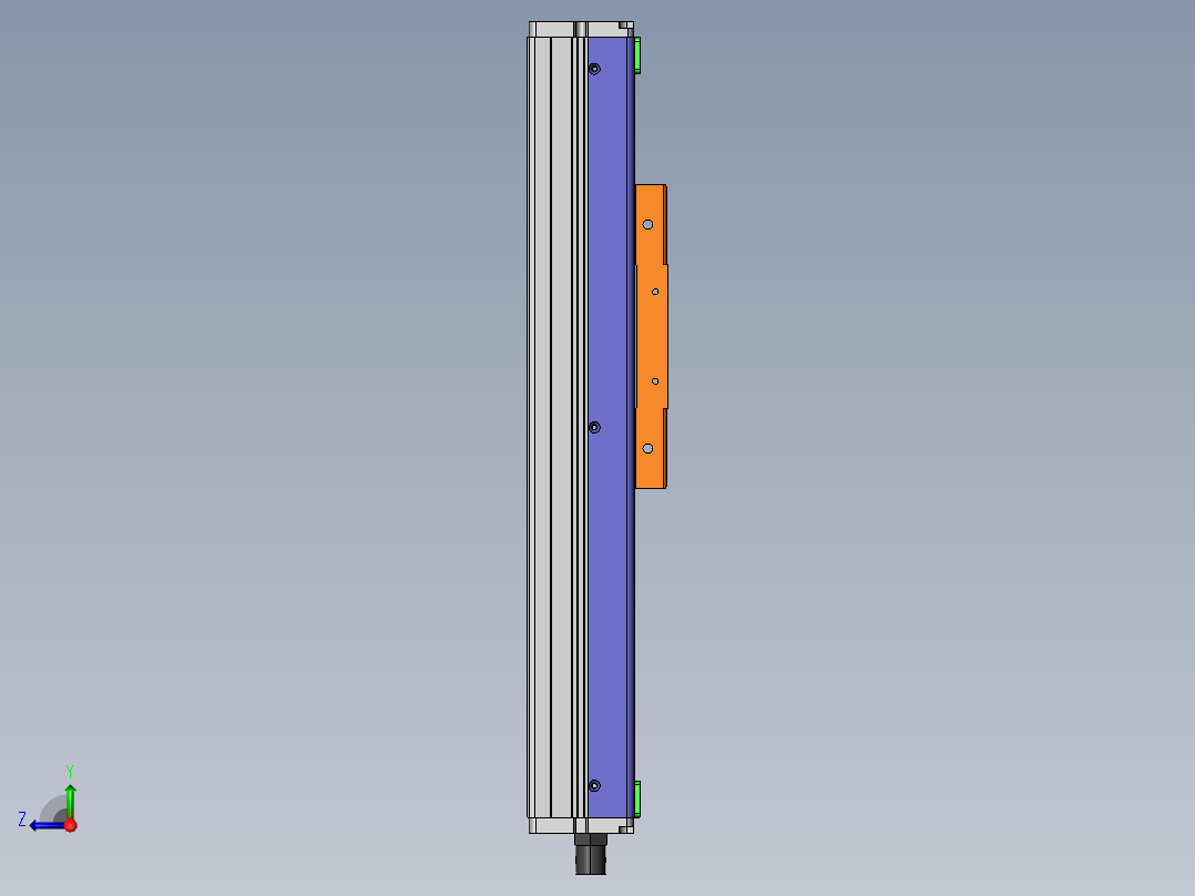 MCH丝杆全封闭MCH10-M-100W右视图