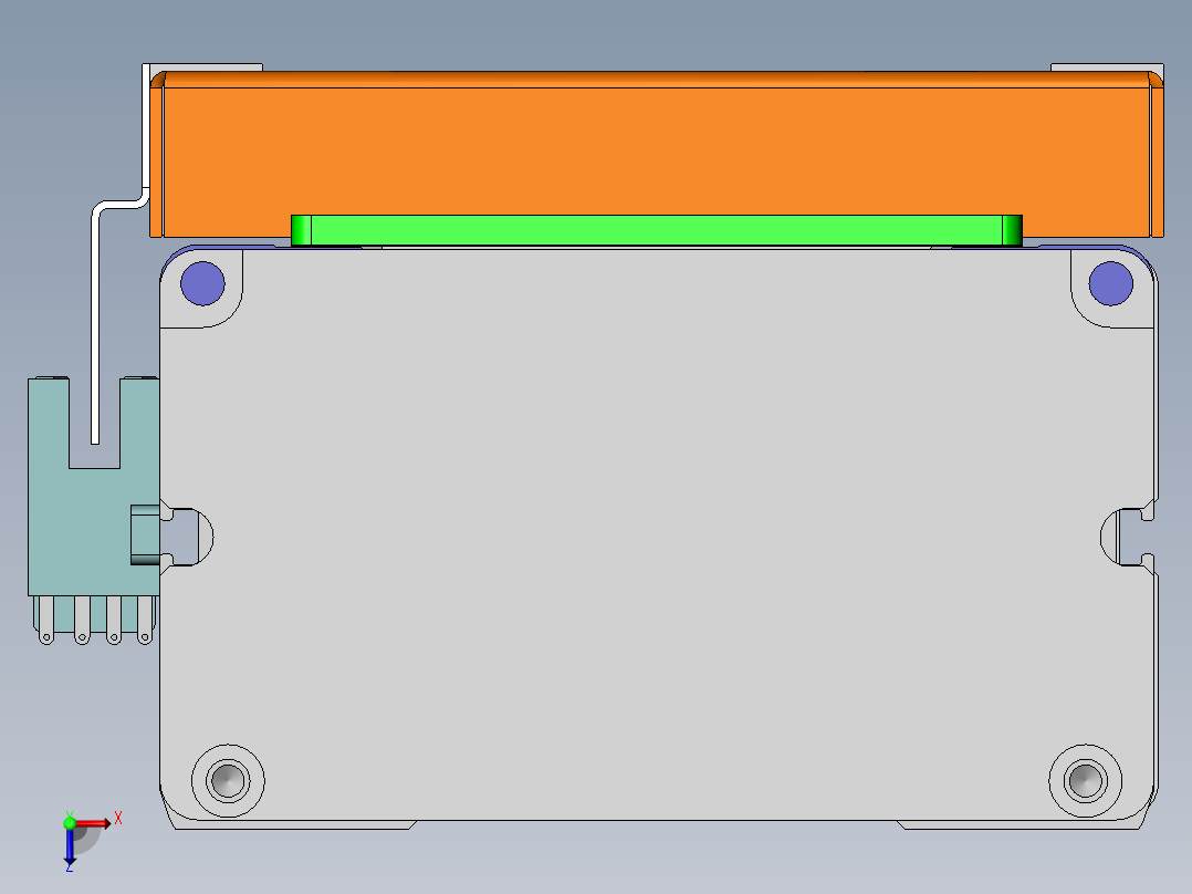 MCH丝杆全封闭MCH10-M-100W俯视图