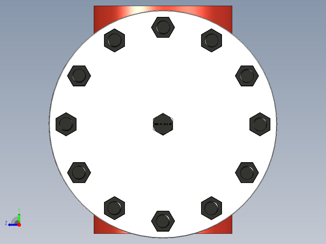 管件接头、螺纹接头、三通(35)右视图
