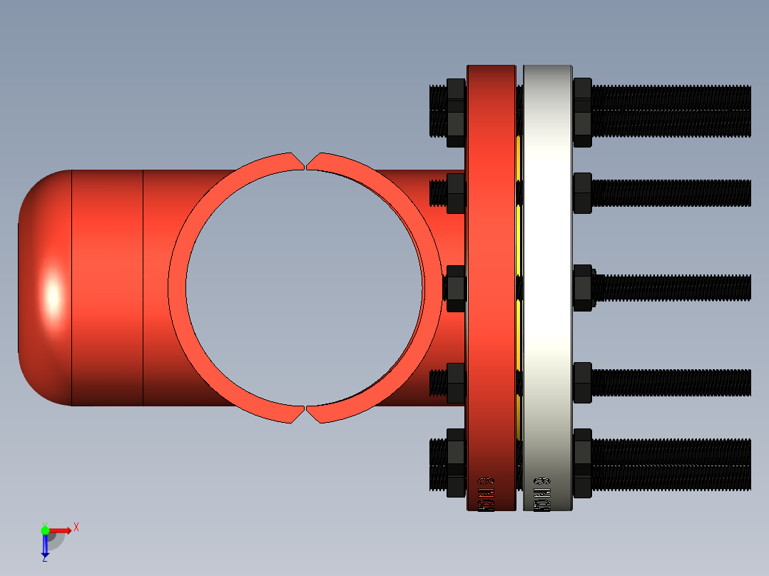 管件接头、螺纹接头、三通(35)俯视图